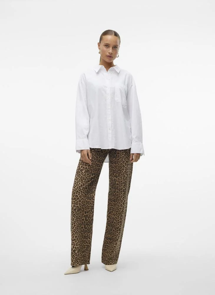 VERO MODA – VERO MODA Oxford Long Sleeve Shirt for Women | Best Price UAE