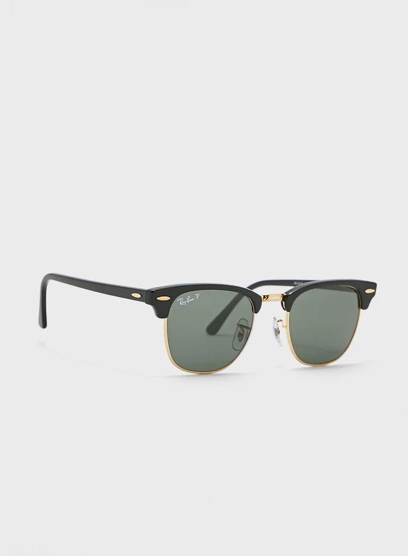 Ray-Ban – Ray-Ban Black 0Rb3016 Clubmaster Sunglasses for Men | Best Price UAE