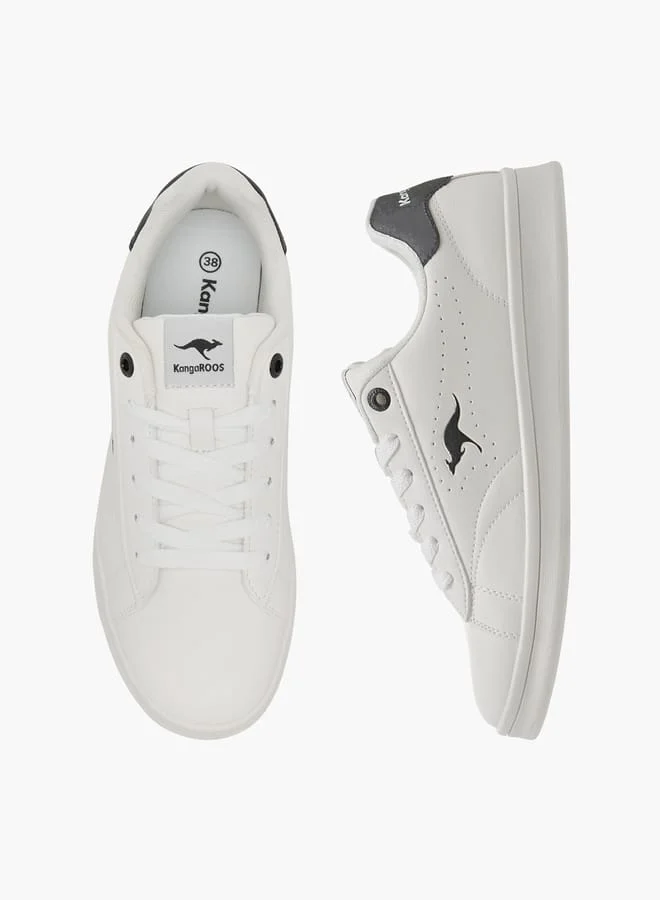 kangaROOS – kangaROOS BLACK Women’s Logo Detail Sneakers With Lace-Up Closure for Women | Best Price UAE