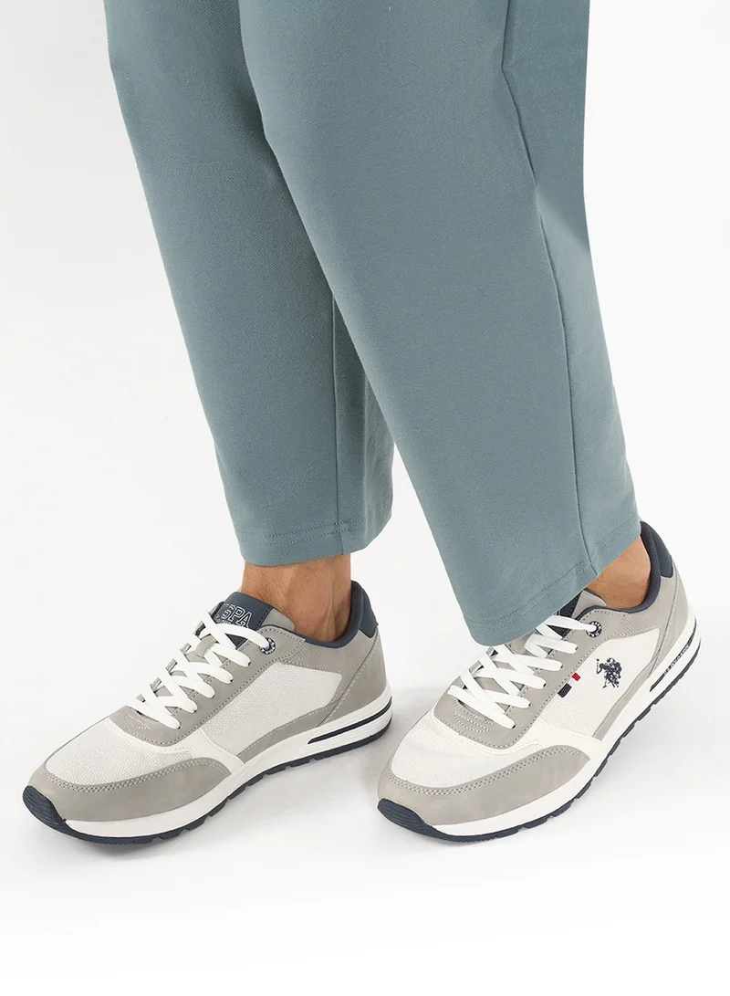 U.S. Polo Assn. – U.S. Polo Assn. grey Men’s Low-Top Sneakers – Bold Rugged Style with Durable Sole for Outdoor Wear for Men | Best Price UAE