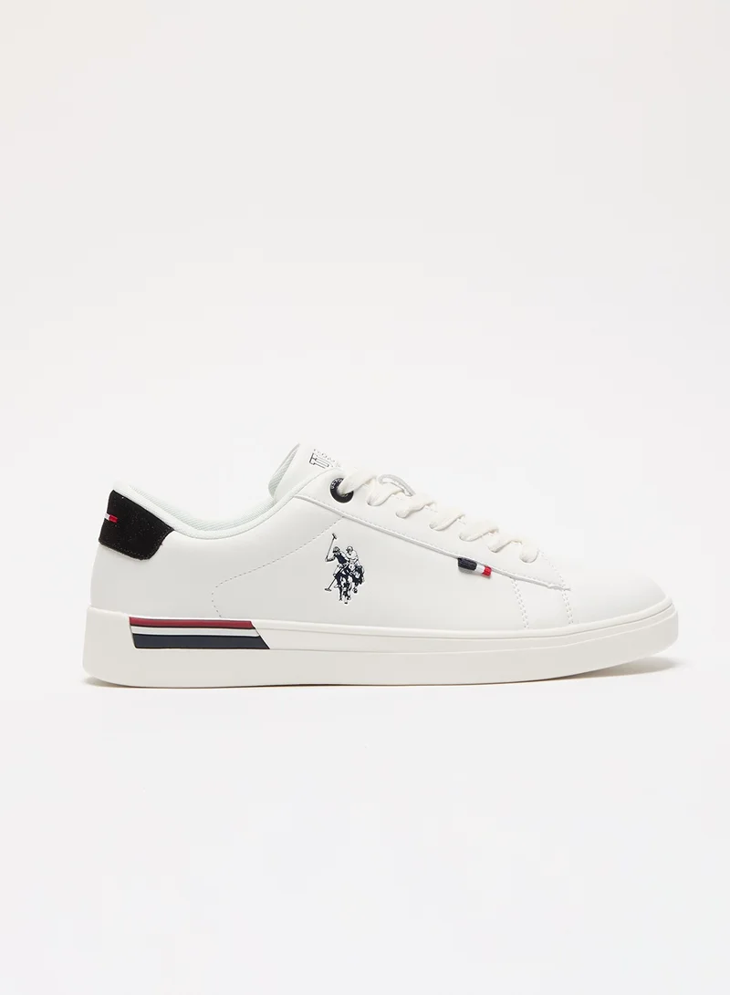 U.S. Polo Assn. – U.S. Polo Assn. White Men’s White Low-Top Sneakers – Lightweight Timeless Lace-Up Style, Ideal for Casual Outings for Men | Best Price UAE