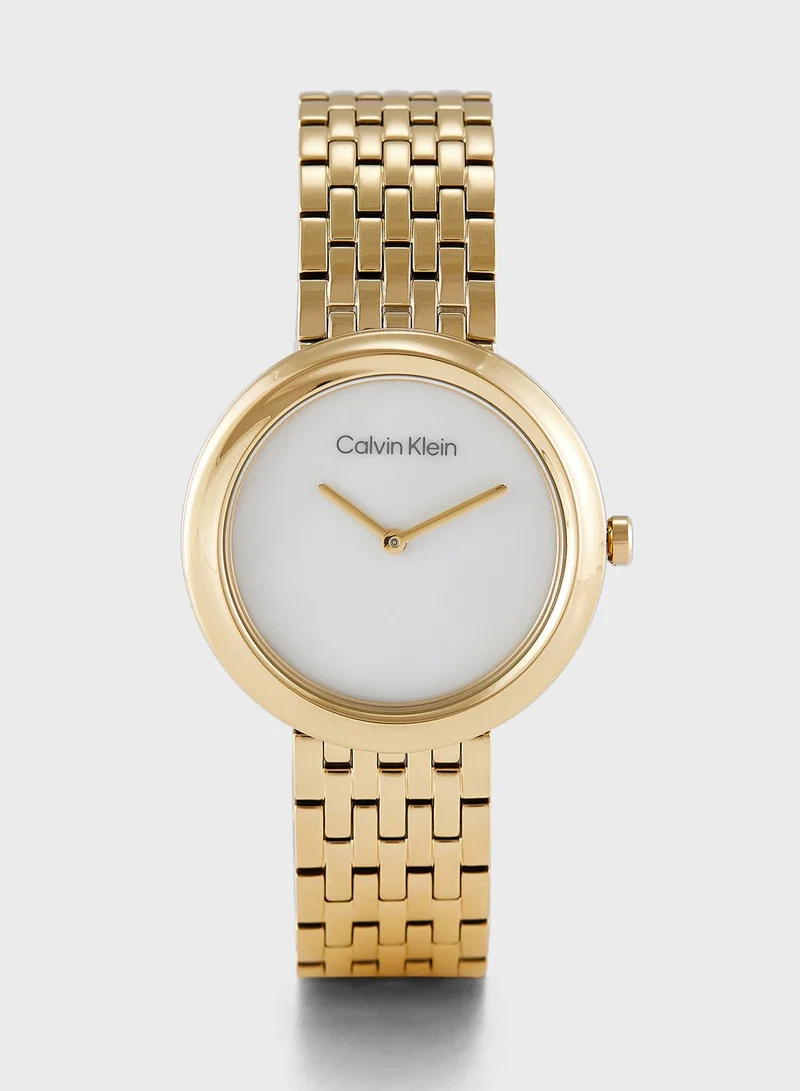 CALVIN KLEIN – CALVIN KLEIN Twisted Bezel Analog Watch for Women | Best Price UAE