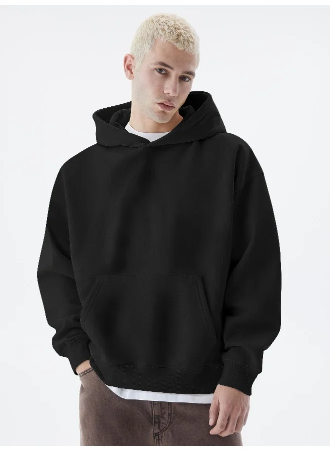 Maniac – Maniac Mens Solid Full Sleeve Black Hoodie Fleece Sweatshirt for Men | Best Price UAE