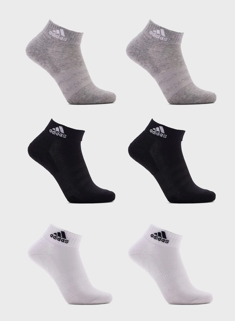 Adidas – Adidas 6 Pack Cushioned Ankle Socks | Best Price UAE