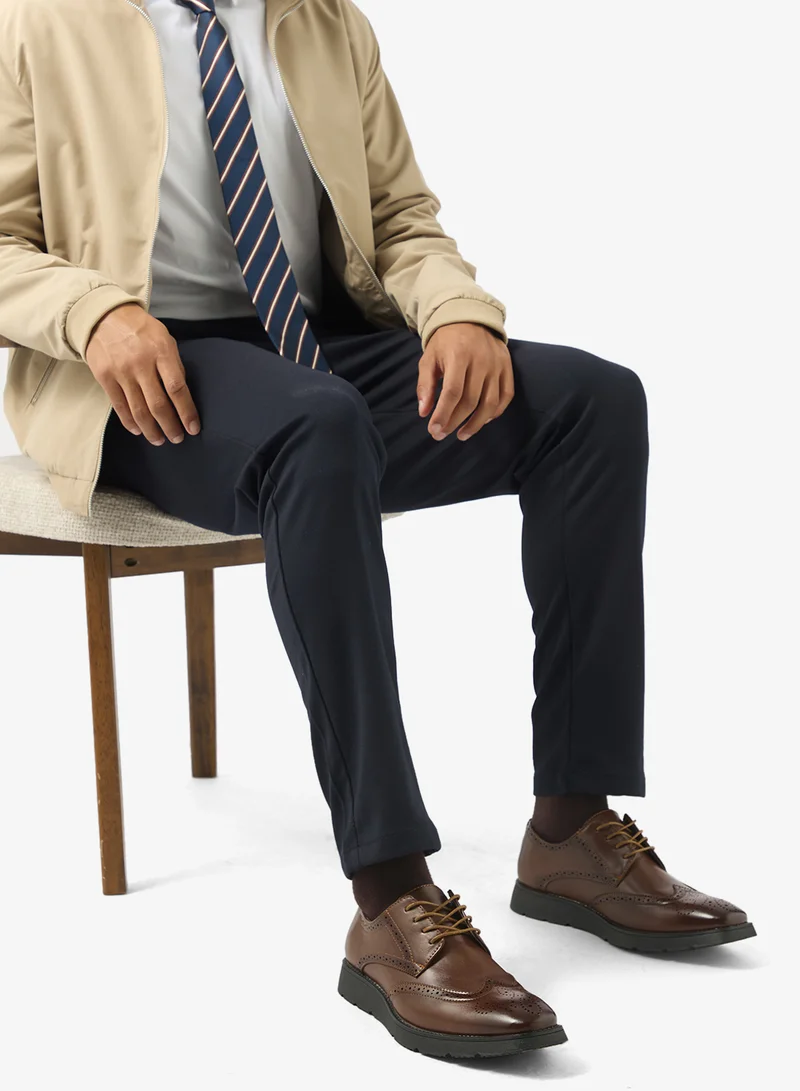 Robert Wood – Robert Wood Brogue Detail Formal Lace Ups for Men | Best Price UAE