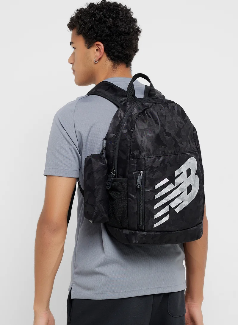 New Balance – New Balance BLACK CAMO Logo Backpack + Pencil Case | Best Price UAE