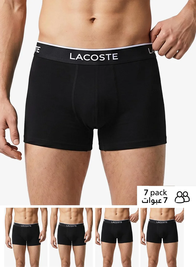 Lacoste - Lacoste 7-Pack Stretch Cotton Trunks for Men | Best Price UAE
