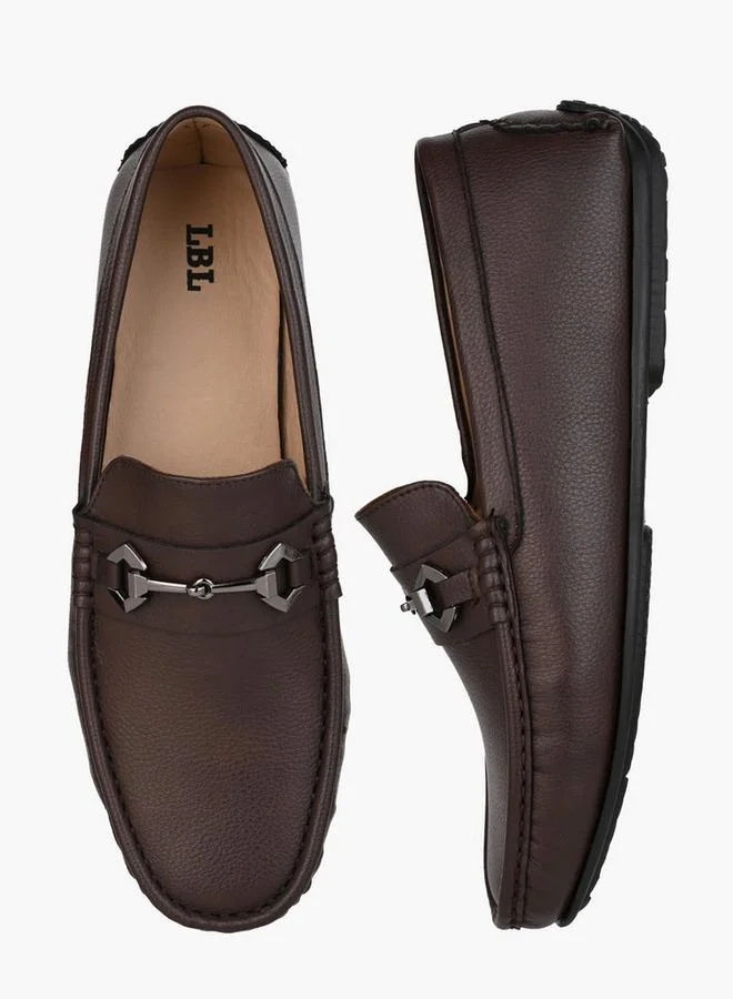 LBL By Shoexpress – LBL By Shoexpress TAN Men Metal Accent Loafers for Men | Best Price UAE